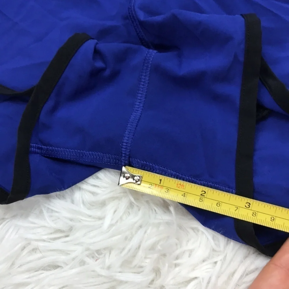 Lululemon Run: Speed Short Sapphire Blue Washi Weave Angel Wing